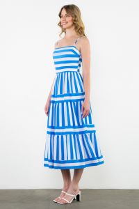 Striped Midi Dress