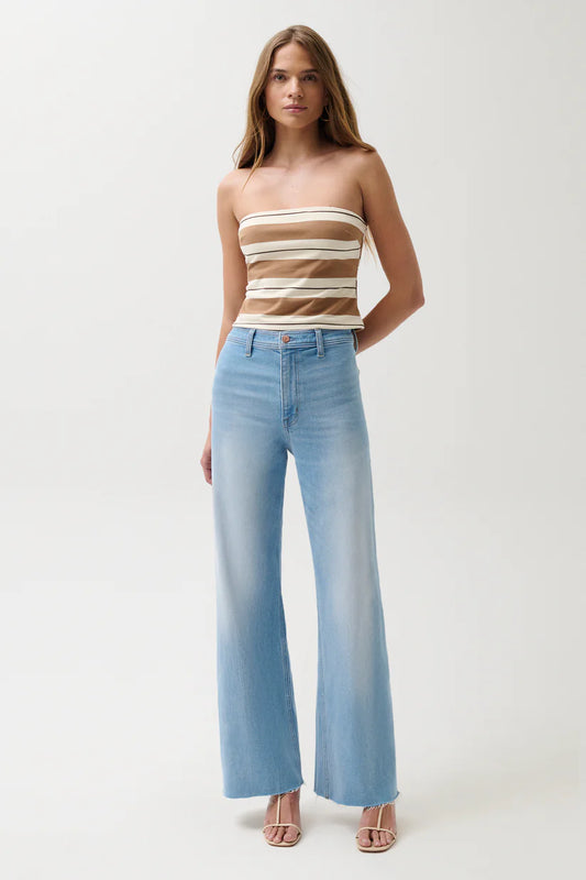 Penny High Rise Wide Leg Jean -Whisper
