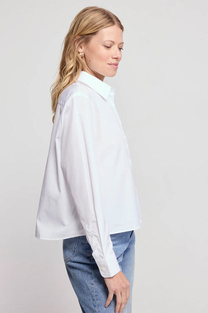 The White LS Boxy Crop