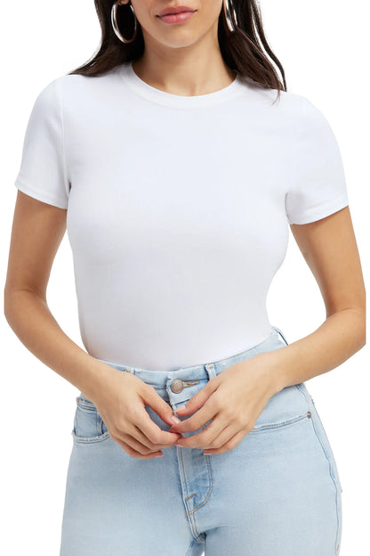 White Baby Tee