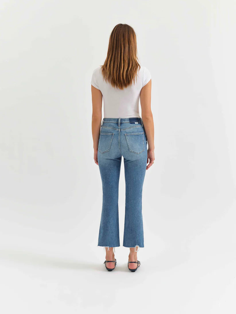 Shy Girl High Rise Crop Flare  Wide Awake Vintage