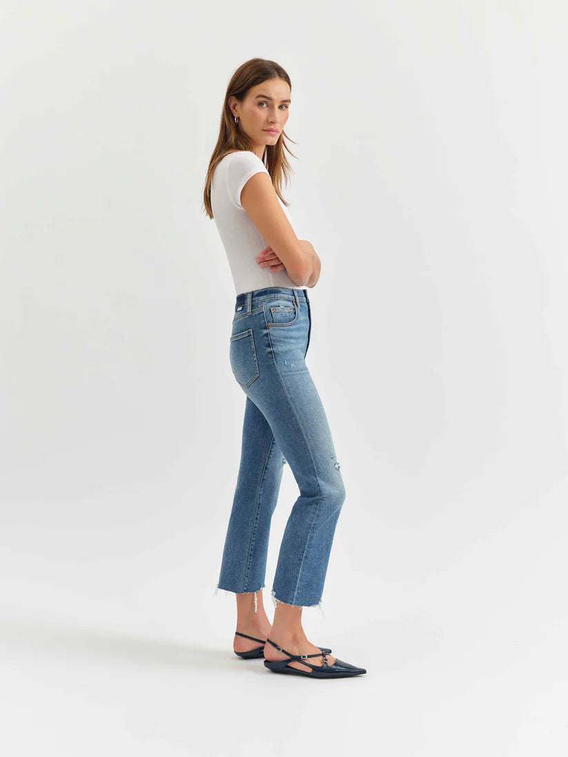 Shy Girl High Rise Crop Flare  Wide Awake Vintage