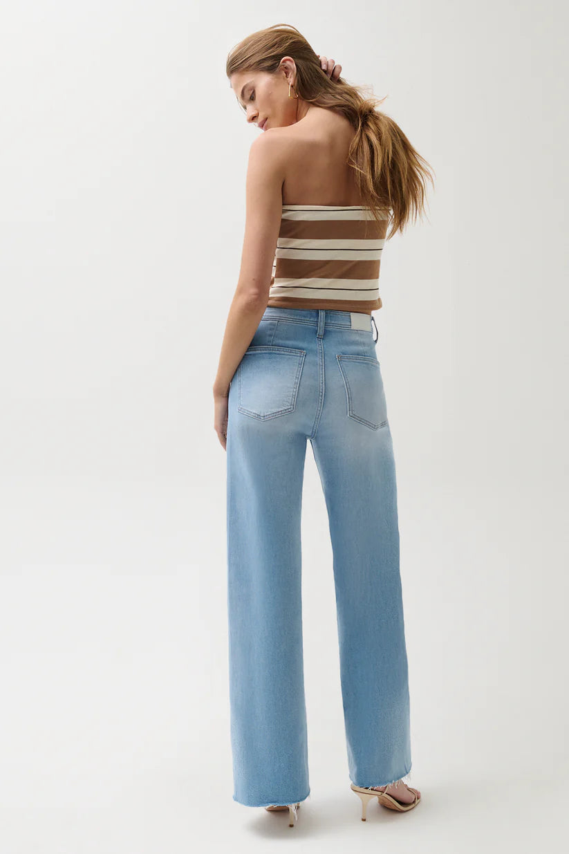 Penny High Rise Wide Leg Jean -Whisper