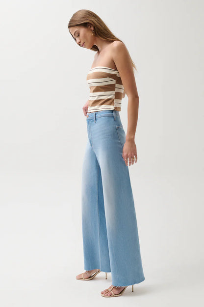 Penny High Rise Wide Leg Jean -Whisper