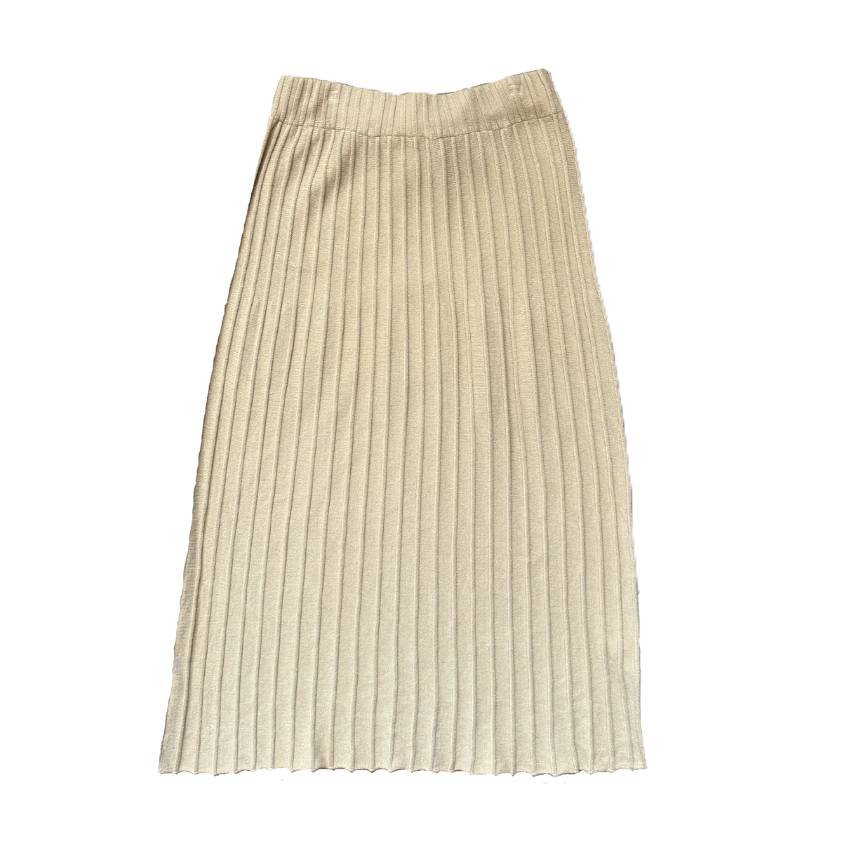 Caramel Wisteria Pleated Sweater Skirt
