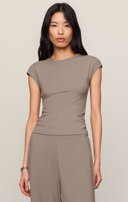 Wild Mushroom Soft Trace Second Skin Top